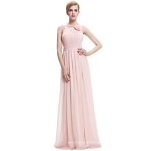Starzz ärmellose Chiffon lange einfache rosa Brautjungfer Kleid ST000075-1